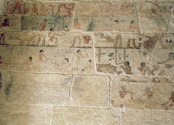 Reliefs in the tomb of Ankhmahor at Saqqara