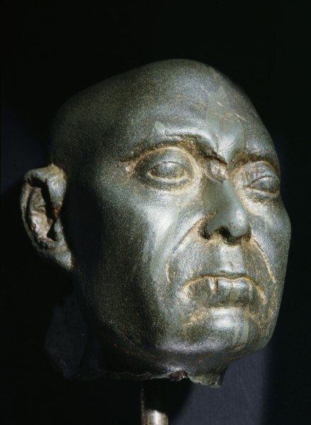 Finely carved head of an elderly man