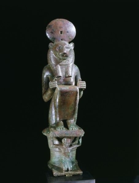 Unusual image of the goddess Wadjyt as a lion goddess
