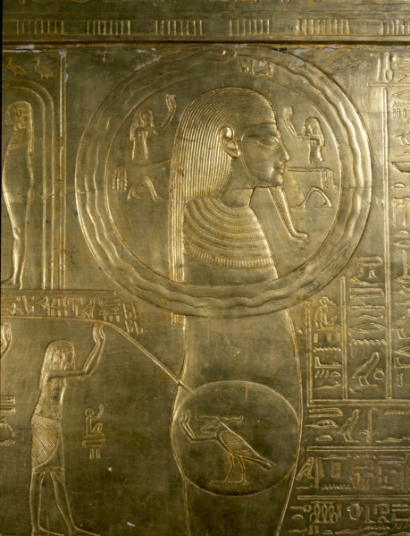 A detail of the second largest shrine of Tutankhamun