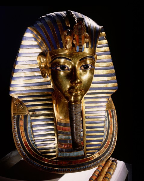 The mask of Tutankhamun
