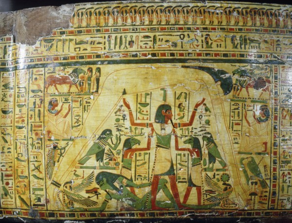 Detail from coffin of Nespawershepi, chief scribe of the Temple of Amun