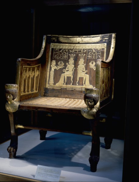 The chair of Princess Sitamun, first born daughter of Amenhotep III and Tiye