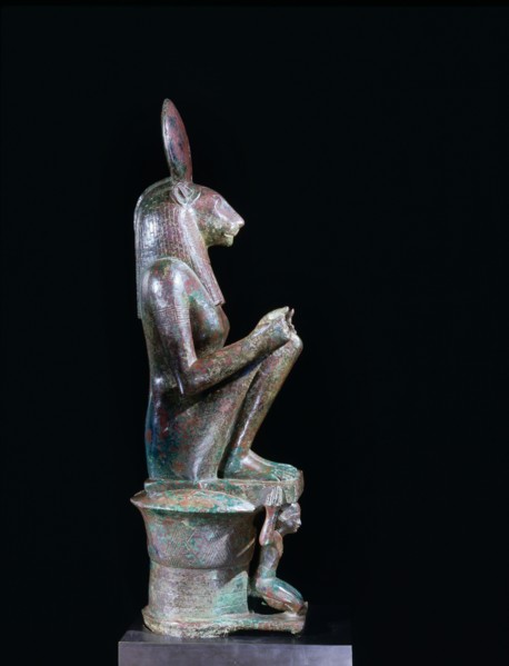 Unusual image of the goddess Wadjyt as a lion goddess