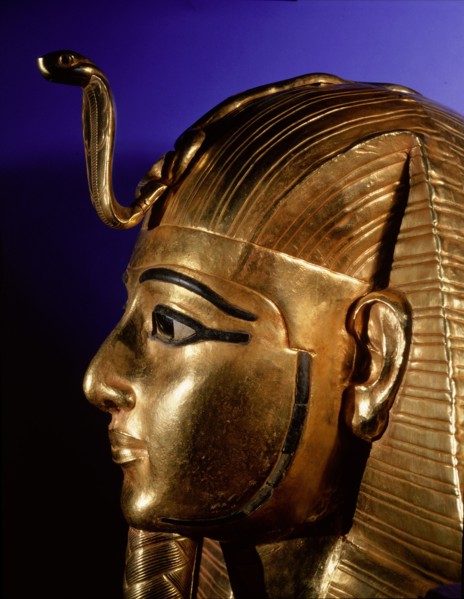 Gold funerary mask from the burial of Psusennes I