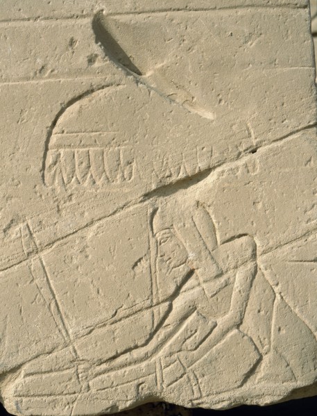 Amarna style reliefs from the time of Amenhotep IV (better known as Akhenaten) depicting a charioteer