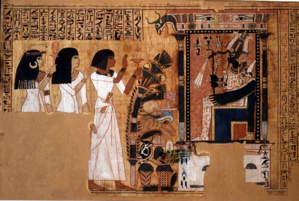 Detail from the funerary papyrus of Nebqed