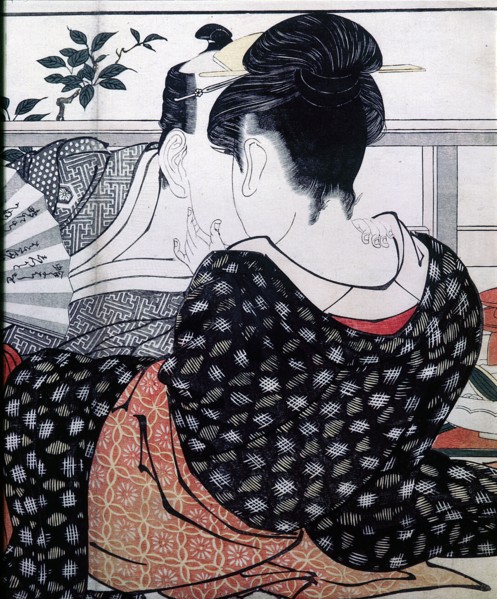 Print or ukiyo e,which means literally portrait of the floating world