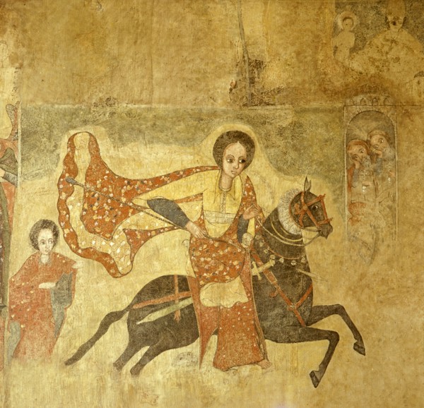 Detail of a wall painting