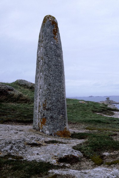 Standing stone at Sainte en Tregastel, Cotes du Nord
