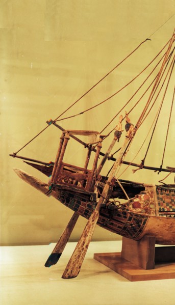 One of Tutankhamuns model boats