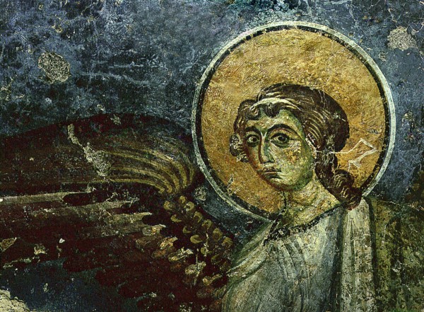 Part of the Assumption fresco from Eurytania Episkopi which was built in the 9th century