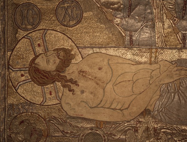 A great work of Byzantine textile art, the Epitaphios of Thessaloniki, which was used in the service of the Eucharist