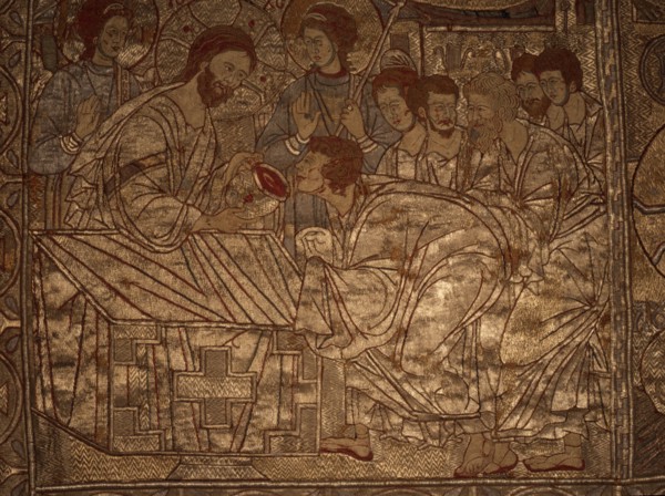A great work of Byzantine textile art, the Epitaphios of Thessaloniki, which was used in the service of the Eucharist