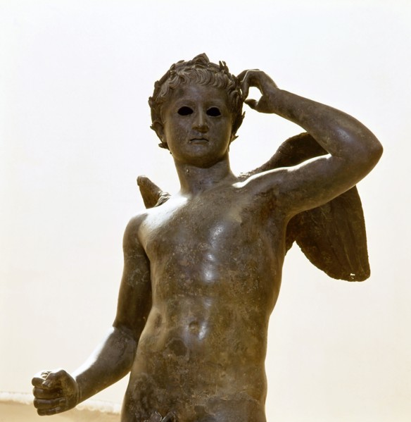 Statue found in a sunken Roman ship at Mahdia in Tunisia