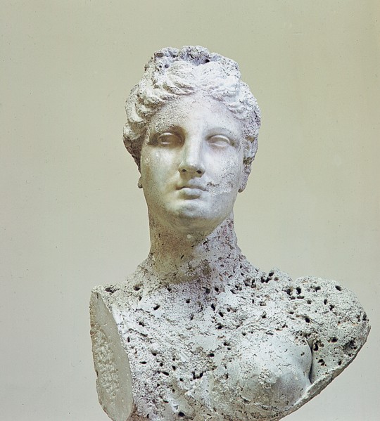 Statue found in a sunken Roman ship at Mahdia in Tunisia