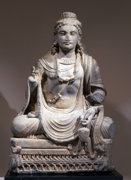 Statue of Maitreya, the Buddha of the Future, depicted as the Reassuring Maitreya