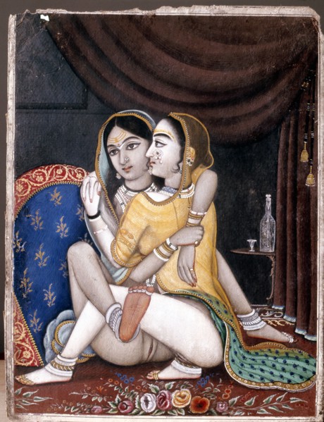 A page from an erotic album painting