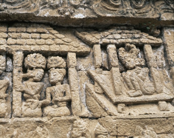 The reliefs, on the temples of the Lara Jonggrang complex, portray various deities or scenes taken from the great Hindu classics and especially the Ramayana
