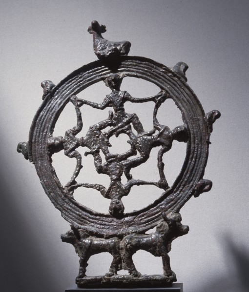 Standard showing roundel of water deities