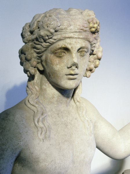 A statue of Bacchus, god of wine