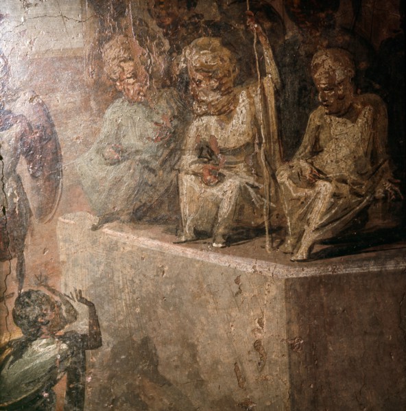 Detail from the painting depicting the Judgement of Solomon