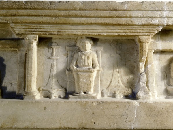 Detail from a relief found at Ariccia, south of Rome