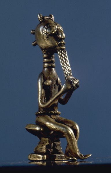 Bronze weight used for weighing gold dust, used as a currency in the Baule region
