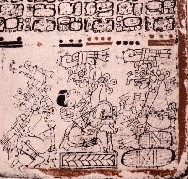Detail of a page from the codex Troana Cortesianus, also know as the Madrid Codex