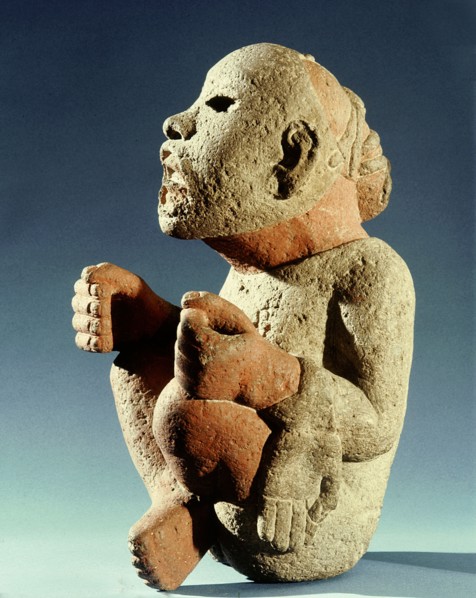 Xipe Totec, the Flayed Lord, dressed in the skin of a sacrificial victim