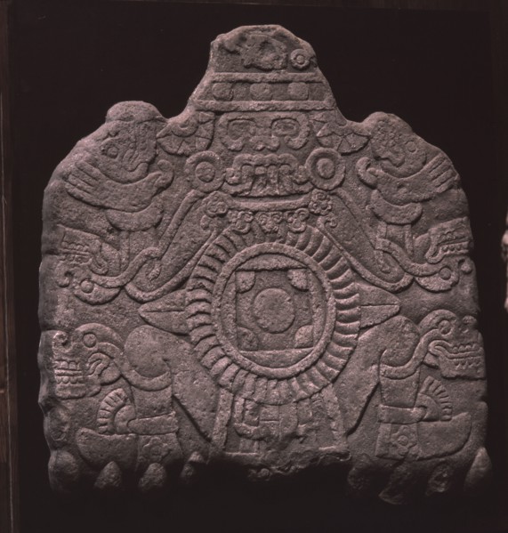 Relief showing Tlaloc as Lord of Tlalocan, identified by his four teeth