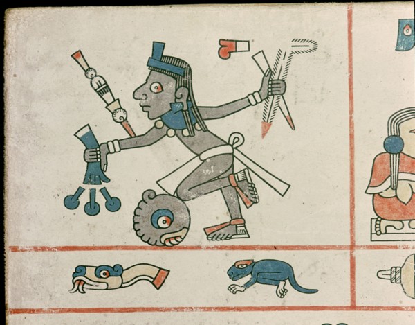 Detail of a page from the Codex Fejervary Mayer