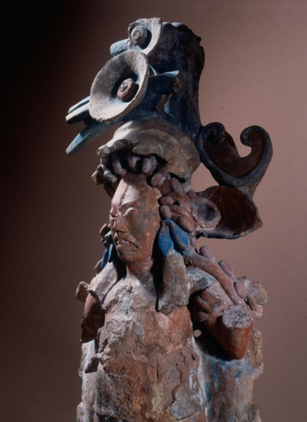Figure  of  a  warrior  with facial tattooing