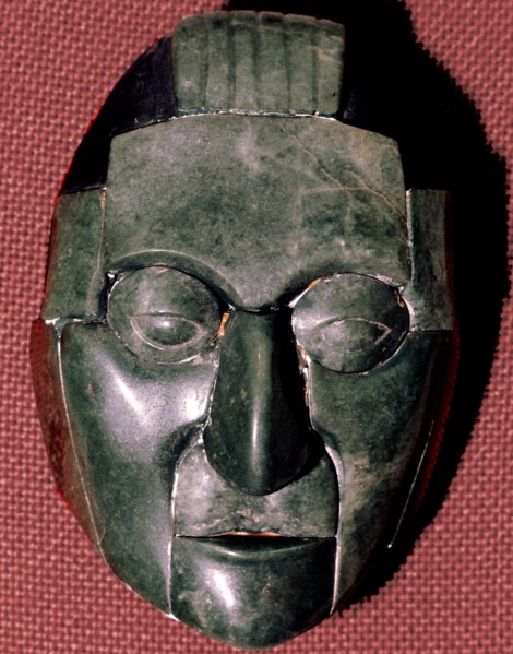 Jade mask used  in  burial  rituals