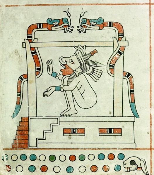 Detail of a page from the Codex Fejervary Mayer