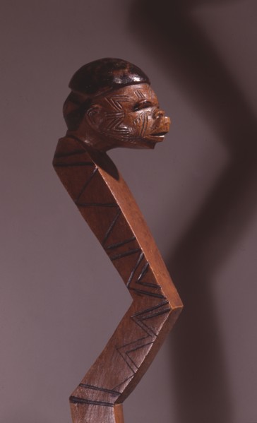 Figural staff, probably a prestige possession of a diviner or chief