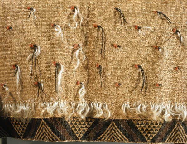Womans rapaki, or skirt, bordered with taniko weaving