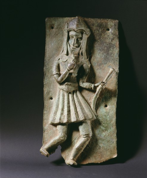 A plaque which decorated the palace of the Obas of Benin