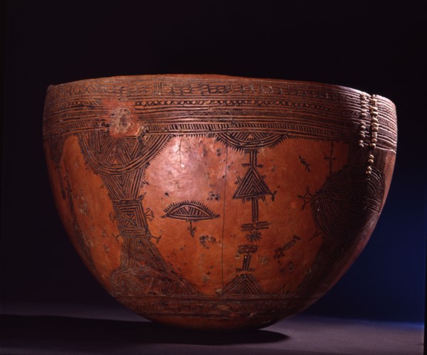 Calabash used for milk by Fulani women