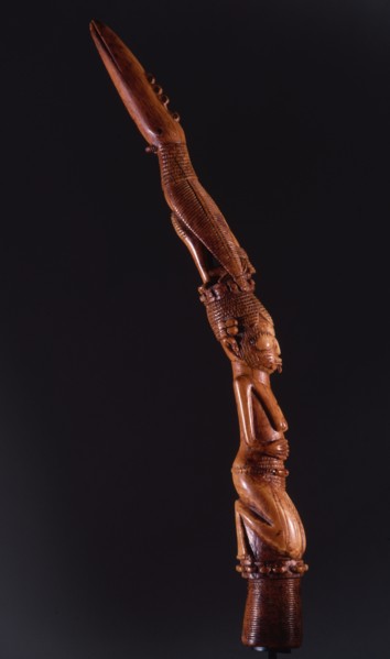 A wand or tapper used in the Yoruba Ifa divination cult
