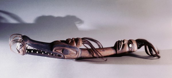 A ceremonial club used in the Wolf dance