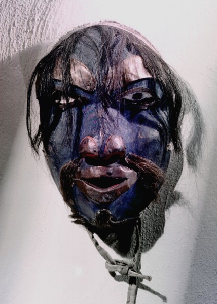 Shamans mask in the form of a human face