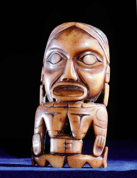 This shamans charm was probably worn suspended around the neck