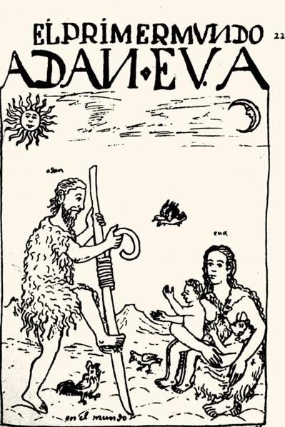 Facsimile of a drawing by Felipe Guaman Poma from his El Primer Nueva Coronica y Buen Gobierno