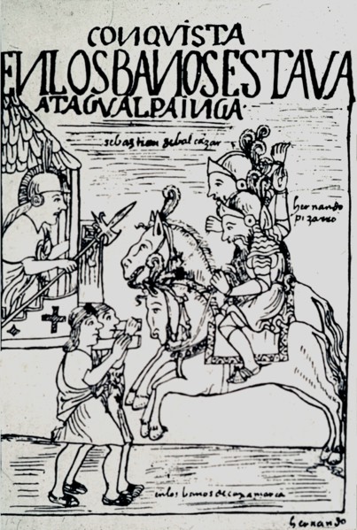 Facsimile of a drawing by Felipe Guaman Poma from his El Primer Nueva Coronica y Buen Gobierno
