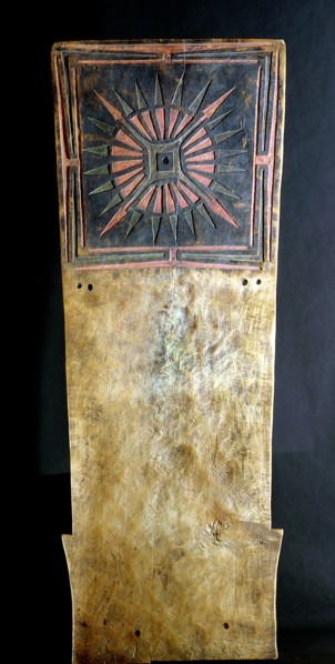 Cradleboard used as a supportive base for a skin baby carrier
