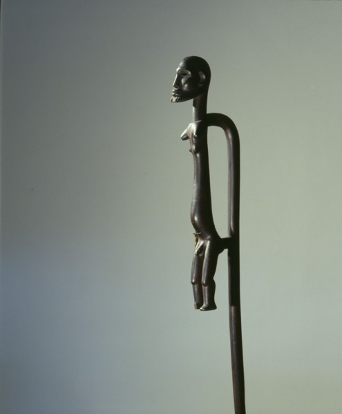 A rare Sotho staff with a male figure