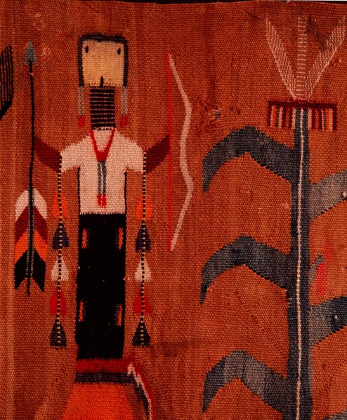 Blanket based on a sand painting design