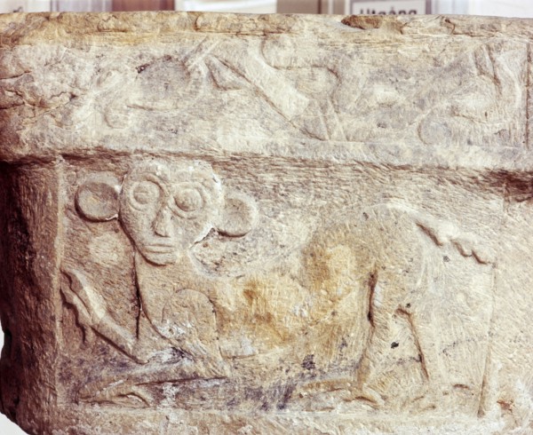 Relief from the side of a baptismal font