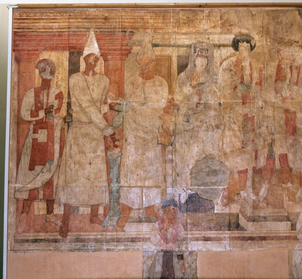 The Fresco of Conon from Dura Europos, a temple dedicated in AD 70 to the Palmyrene gods